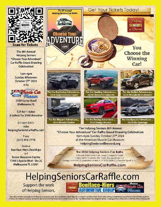 Helping Seniors Car Raffle 2024 Flyer