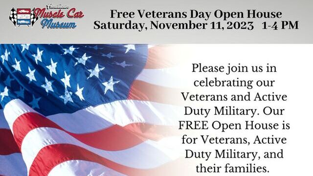 2023 Free Veterans Day Open House