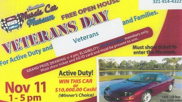 Veterans Day Car Giveaway