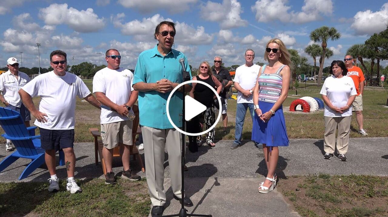 Pieloch Dog Park Leash Cutting Ceremony