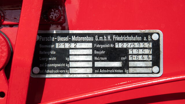 1957 Porsche-Diesel P122 Standard