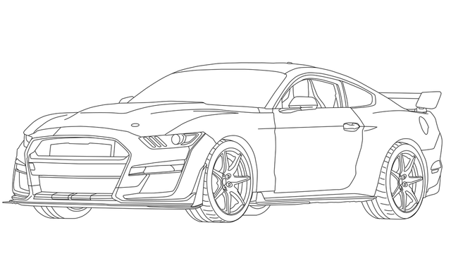 American Muscle Car Coloring Pages - Car 7 01 1656