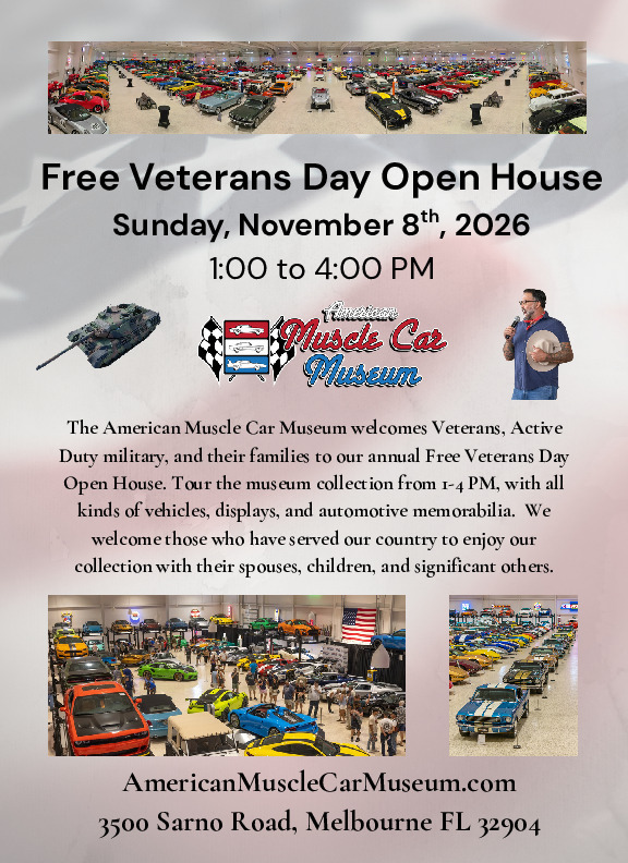 2026 Free Veterans Day Open House Flyer
