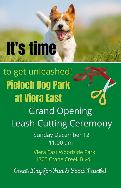 3rd Pieloch Dog Park Leash Cutting Ceremony Flyer