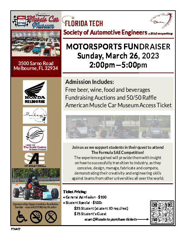 FIT Motorsports Fundraiser Flyer