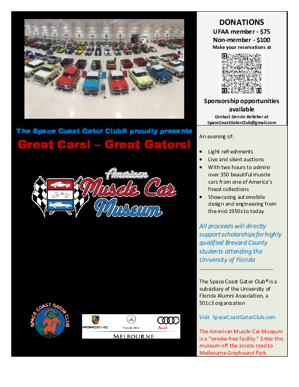 Great Cars - Great Gators! Flyer