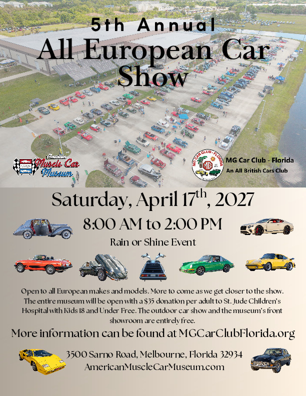 5th Annual All European Car Show Flyer