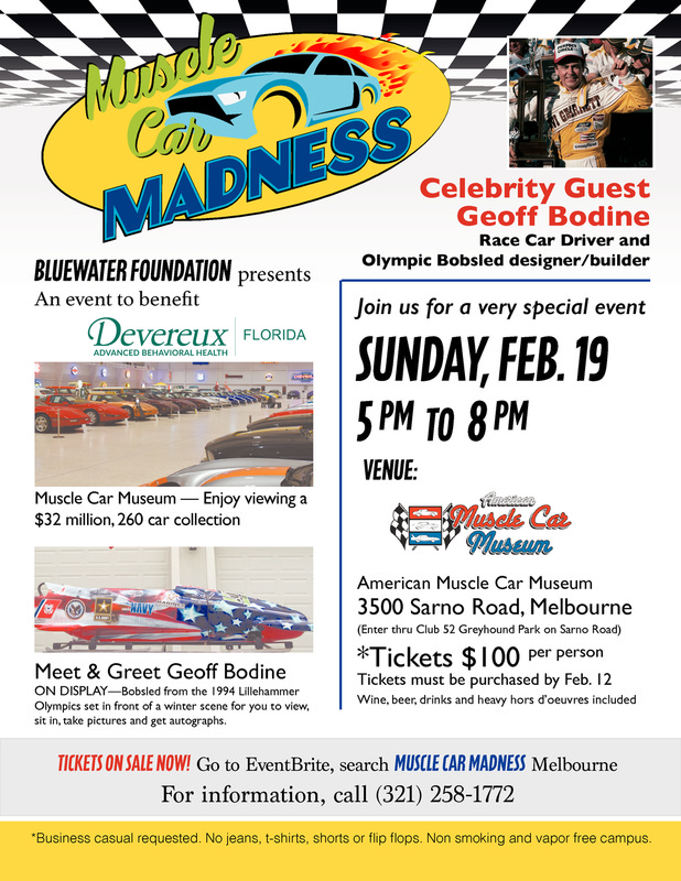 Devereux Muscle Car Madness Flyer