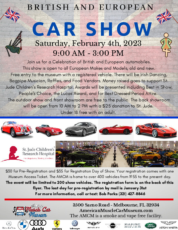 British Isles Car Show Flyer