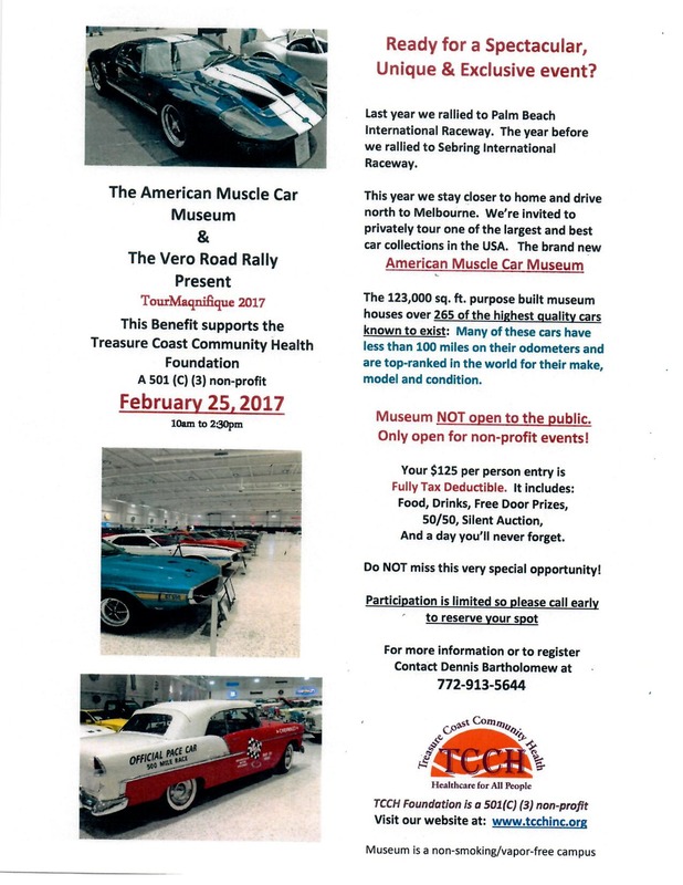 Vero Road Rally presents Tour Magnifique Flyer