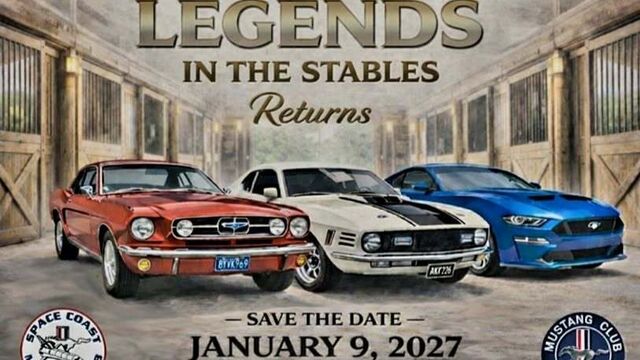 Space Coast Mustang's Legends in the Stables Car Show