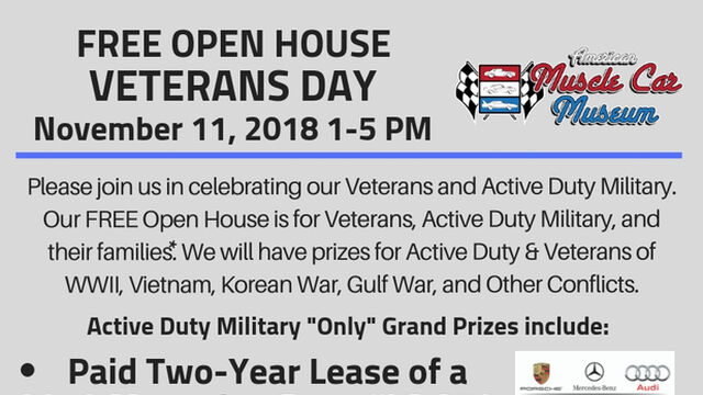 Veterans Day Open House