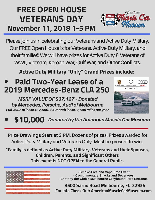 Veterans Day Open House Flyer