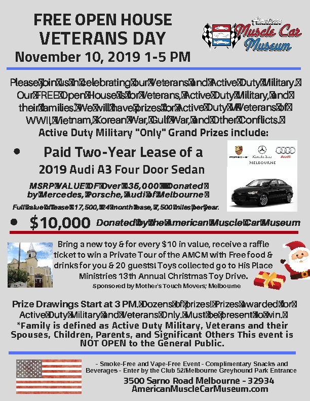 Veterans Day Open House Flyer