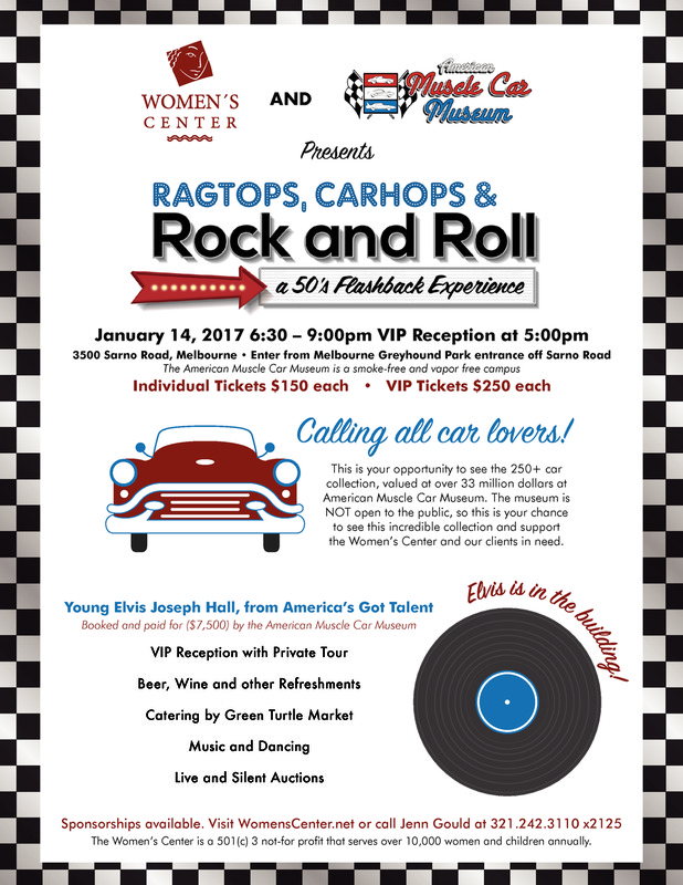 Ragtops, Carhops & Rock 'n Roll... a 50's Flashback Experience Flyer
