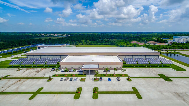 Aerial view of the American Muscle Car Museum