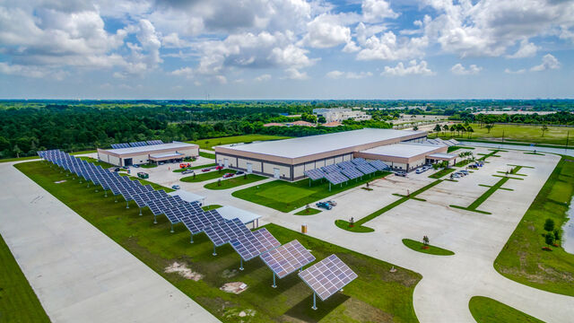 Aerial view of the American Muscle Car Museum