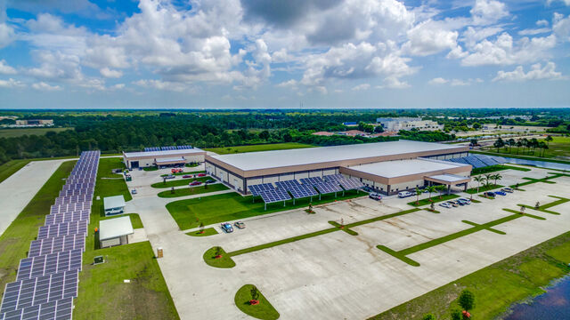 Aerial view of the American Muscle Car Museum