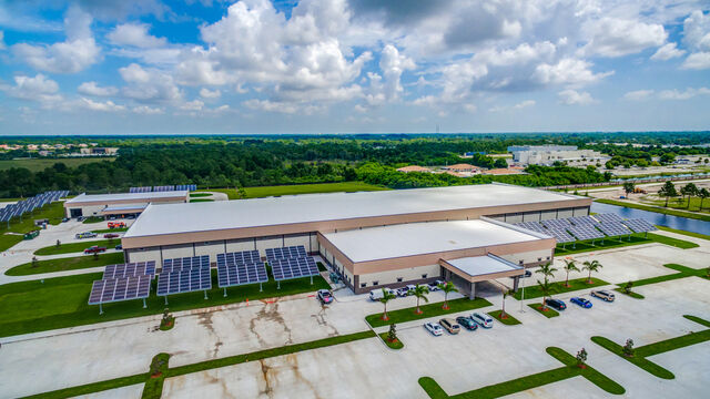 Aerial view of the American Muscle Car Museum