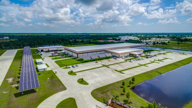 Aerial view of the American Muscle Car Museum