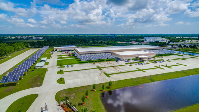 Aerial view of the American Muscle Car Museum