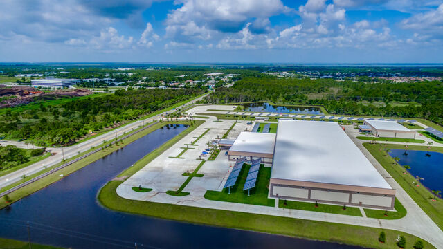 Aerial view of the American Muscle Car Museum