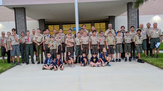 Boy scout Troop 323 tour