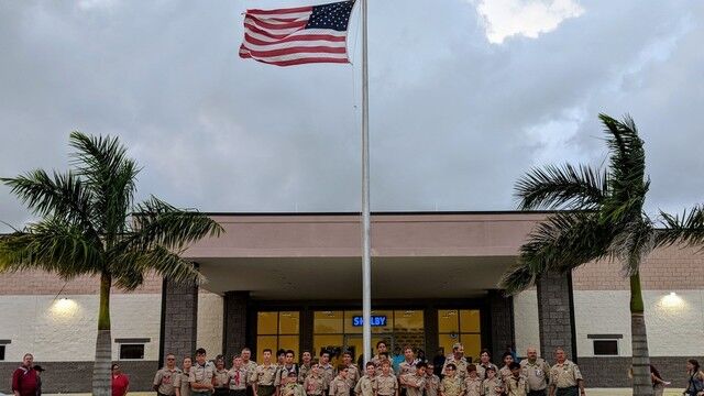 Boy scout Troop 323 tour
