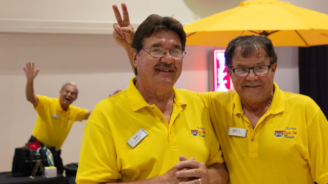 American Muscle Car Museum staff show off their fun side