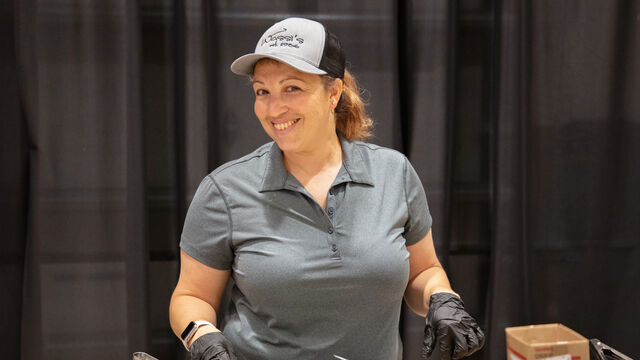 The food servers at the Candlelighters of Brevard Cars and Casino Night were great