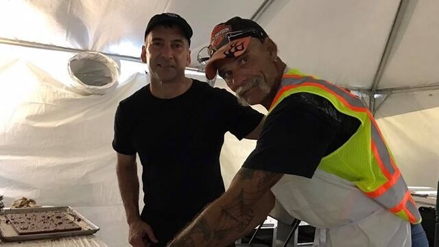 Jim Keller of Disaster releif group in charge of dining operations. Allen 