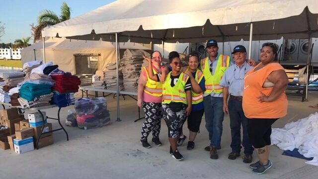Laundry crew from Louisiana and Sourthern California. Photo Credit: Destination Brevard