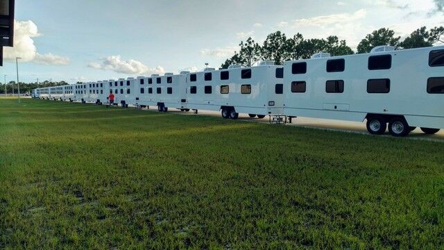 Florida Power & Light begin staging operations. Crews are coming from across the country!