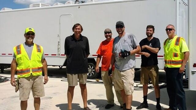 AMCM's owner Mark Pieloch meets a few of the crew