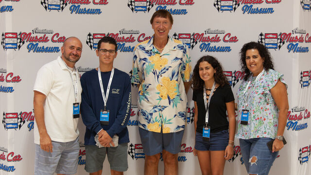 Taking a photo with Mark Pieloch at the Hagerty Youth Driving Experience