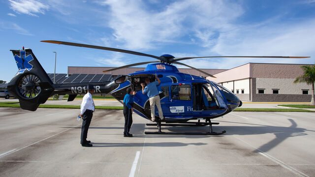 A Health First First Flight Helicopter