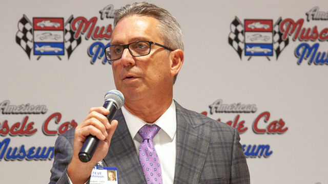 Steve Johnson speaks at the Health First 30th Anniversary of First Flight