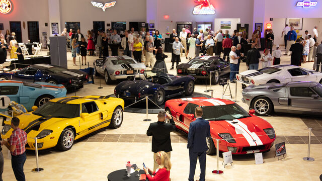 Some of the exotic cars on display at the Health First 35th Celebration of Giving Event