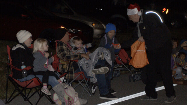 Jerry handing out treats