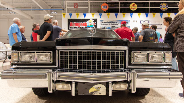 Demonstrating on the Cadillac at the Porsche Club of America Detail Class