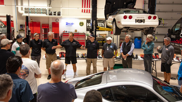 Going over the ins and outs of detailing at the Porsche Club of America Detail Class