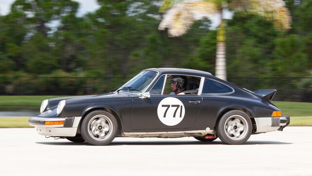 Vintage cars were also represented with this Porsche number 77 at the Porsche Club of America (PCA) Autocross 