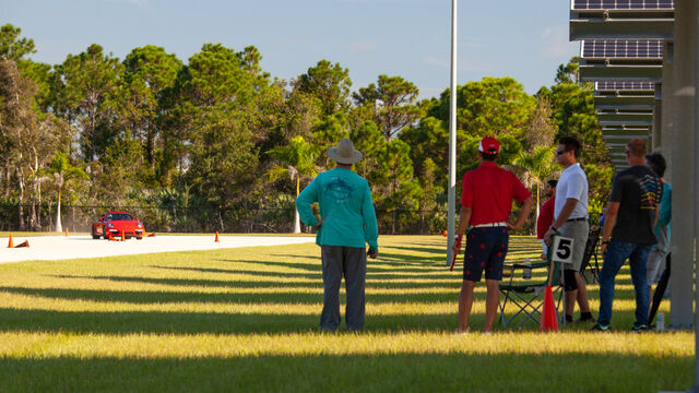 Watching the action at the Porsche Club of America (PCA) Autocross 