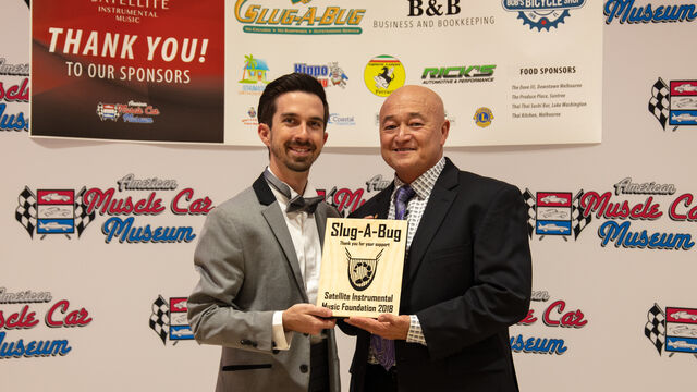 Slug-a-Bug gets their thank you plaque