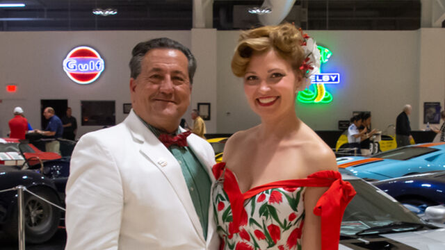 Dressed to the nines and posing for a photo at the Space Coast Honor Flight Event