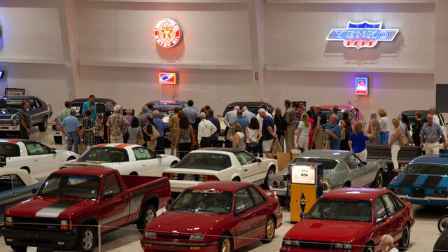 There cars and trucks of all types at the Space Coast Honor Flight Event