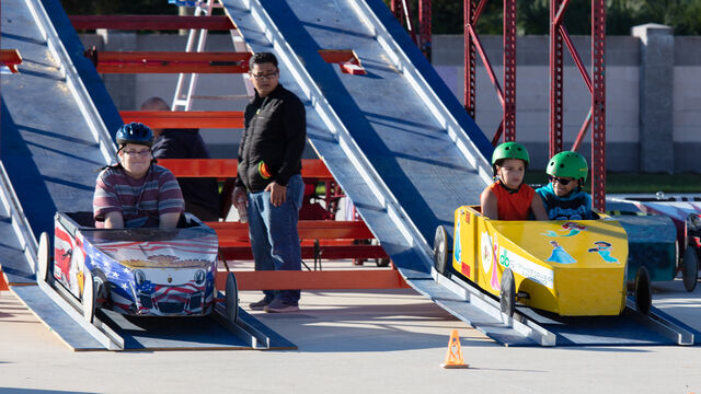Kids race at the Sunshine State Superkids soapbox derby