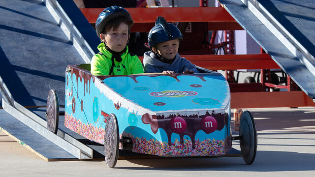Kids race at the Sunshine State Superkids soapbox derby