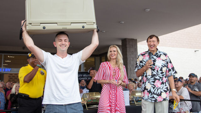 Another raffled cooler won and held up