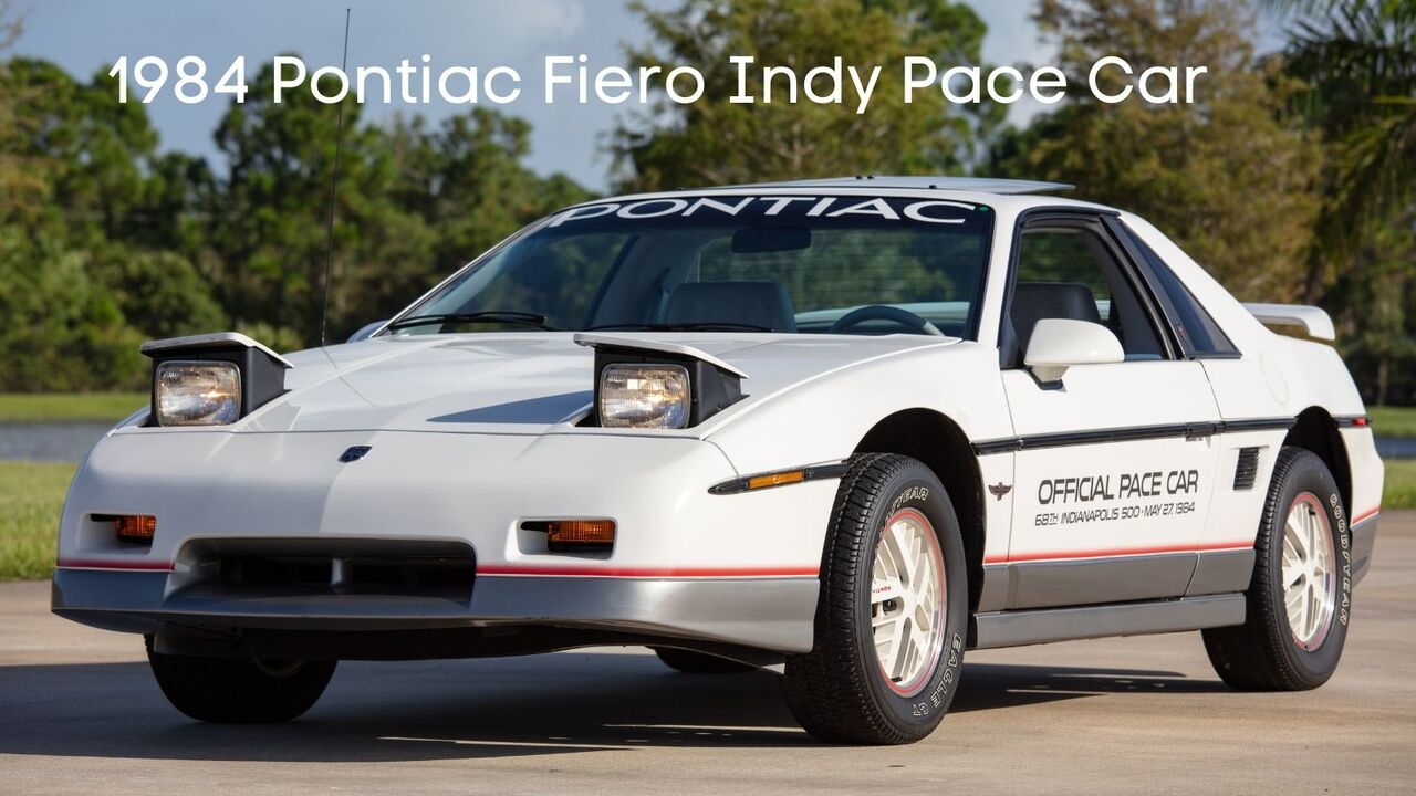 1984 pontiac fiero indy pace car